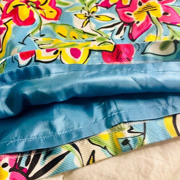 David Meister Strapless Floral Tropical Dress Size 8 - Picture 6 of 13